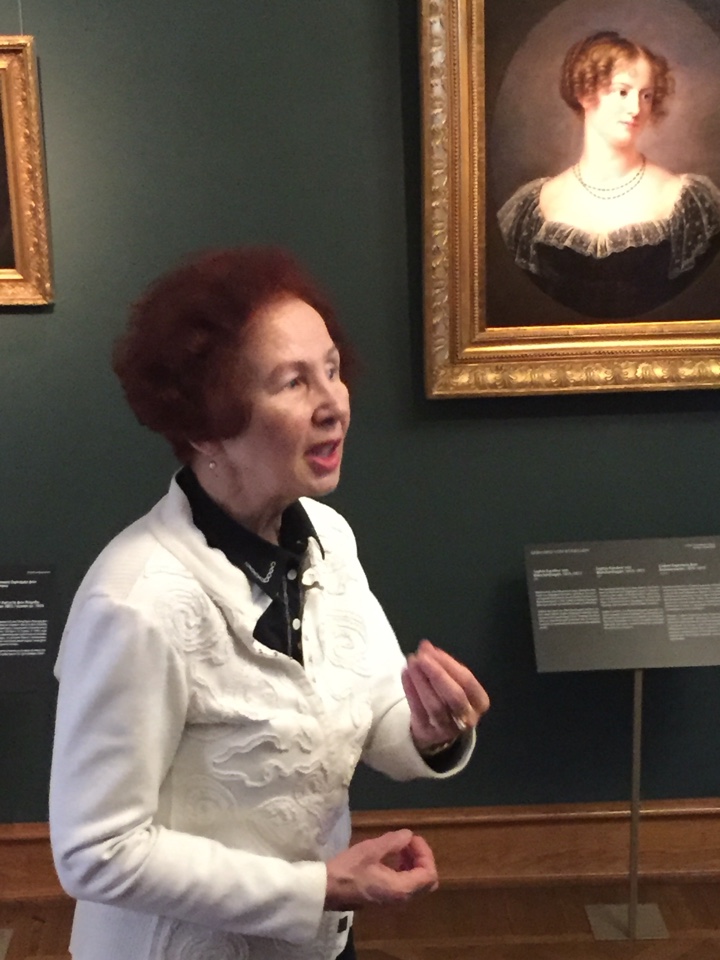 An excursion for high school students by T.Tšervova at the Kadriorg Art Museum, 2015